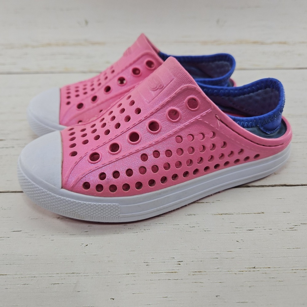 Skechers Foamies Guzman Water Shoe Sandal Girls Size 11 Slip On Pink Purple